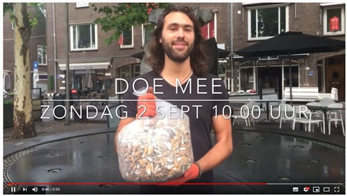 Foto van still uit video peuken record