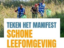 Oproep om het manifest schone leefomgeving te tekenen